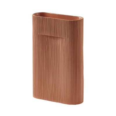 Vase Ridge terracotta M - Muuto