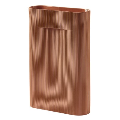Vase Ridge terracotta L - Muuto