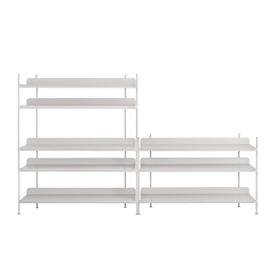 Système d'étagère Compile gris configuration 7 - Muuto