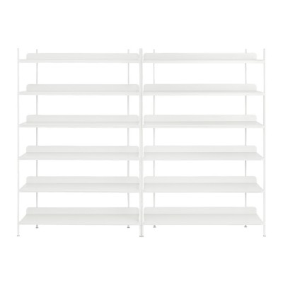 Système d'étagère Compile blanc configuration 8 - Muuto