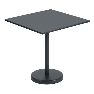 Table Linear noir carré - Muuto