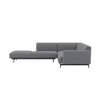Canapé d'angle In Situ tissu Ocean 80 gris foncé configuration 2 - Muuto