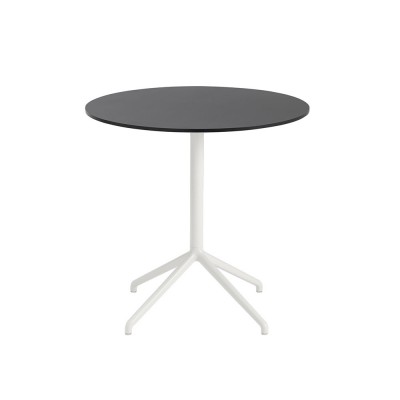 Table Still Café noir et blanc rond - Muuto