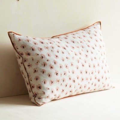 Coussin en lin lavé Caracas Léo Milk - Gabrielle Paris