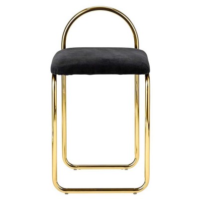 Chaise Angui anthracite & or - AYTM