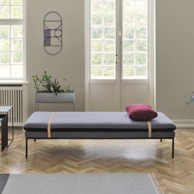 Daybed Turn laine gris clair & gris foncé - Ferm Living