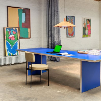 Rechthoekige tafel blauw 280 cm HKliving