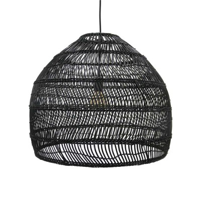 Suspension boule en osier noir M - HKliving