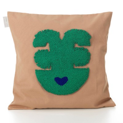 Coussin Nido Queztal beige pink - ames