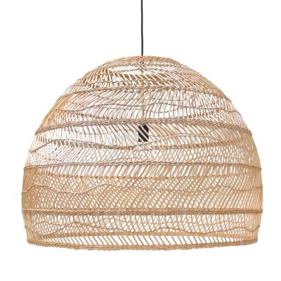 Suspension boule en osier naturel L - HKliving