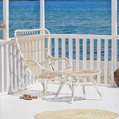 Fauteuil Monet blanc patiné - Sika Design