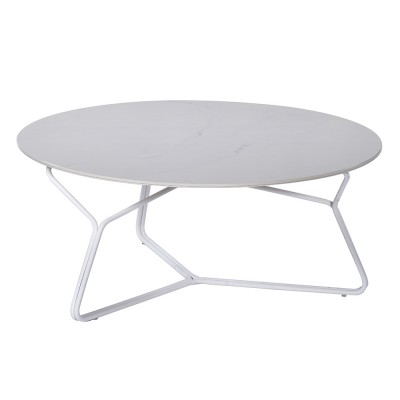 Table basse Serac 85 cm blanc - Oasiq