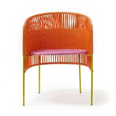 Chaise Caribe orange/rose/curry - ames