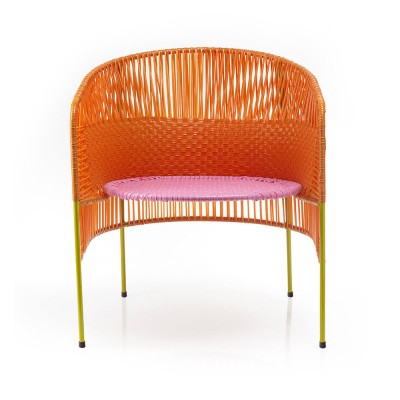 Chaise Lounge Caribe orange/rose/curry - ames