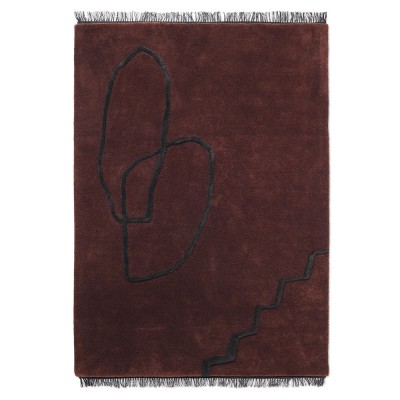 Tapis Desert rouge & brun - Ferm Living