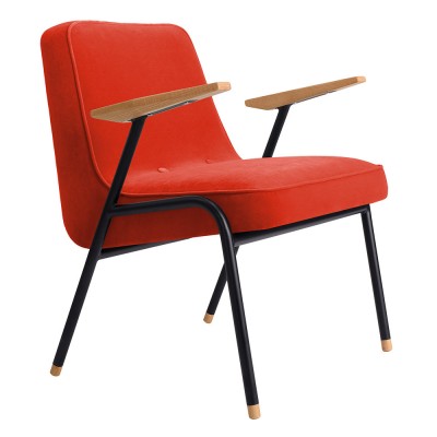 Fauteuil 366 Metal Velours chili pepper - 366 Concept